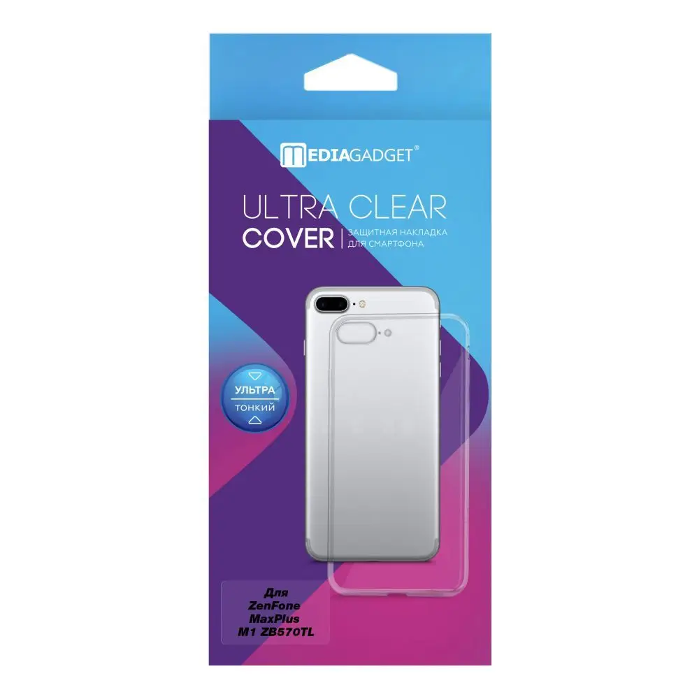 Чехол - накладка Mediagadget ESSENTIAL CLEAR COVER для ASUS ZenFone MaxPlus M1 (ZB570TL)(прозрачный) купить по