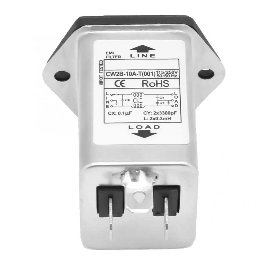 Fusibles Auto Fuse Adapter CW2B-10A-T (001) EMI Power Filter With Socket 2-in-1 Single Safety 125/250v Porta | Обустройство дома