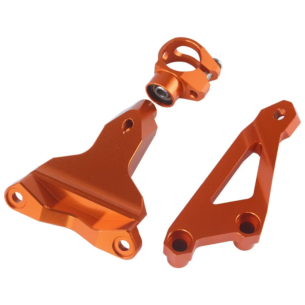 Оранжевый черный стабилизатор руля демпфер держатель для KTM DUKE 125 200 390 подходит