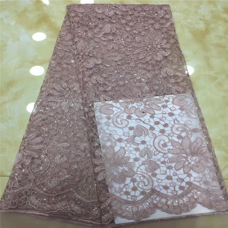 

Cassiel Latest Net French Lace Material High Quality French Net African Lace Fabric With Sequins Nigerian Wedding African Lace