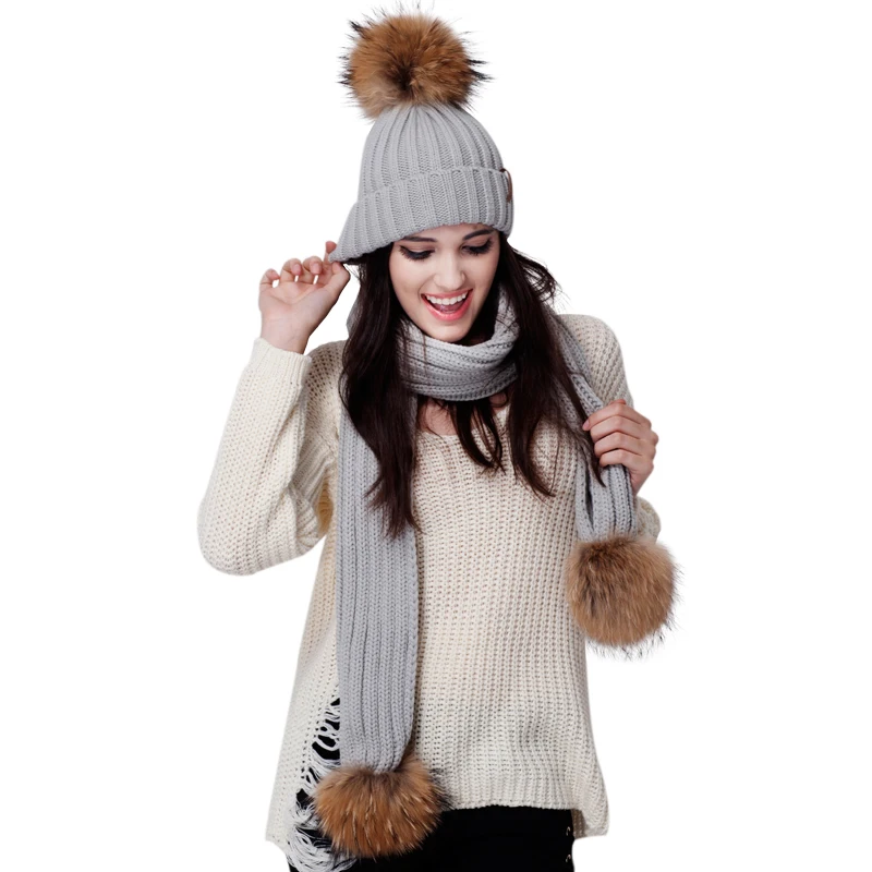 FURTALK Зимний женский комплект шапка+шарф|hat and scarf set|scarf sethat |