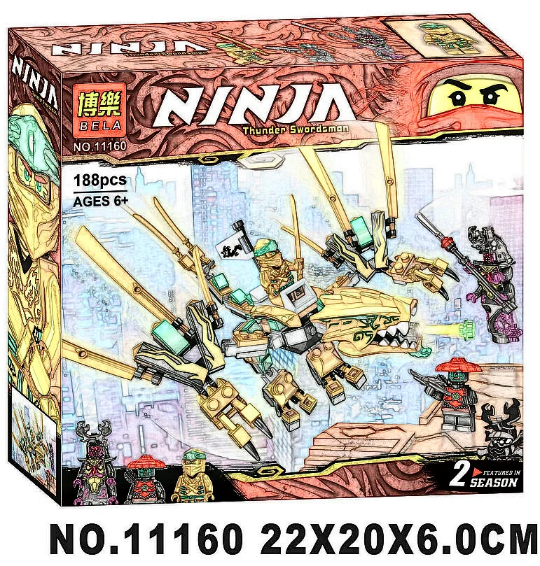188 шт compativel 70666 ниндзя золотой дракон строительные блоки Brinquedos Para Presente de Natal Das
