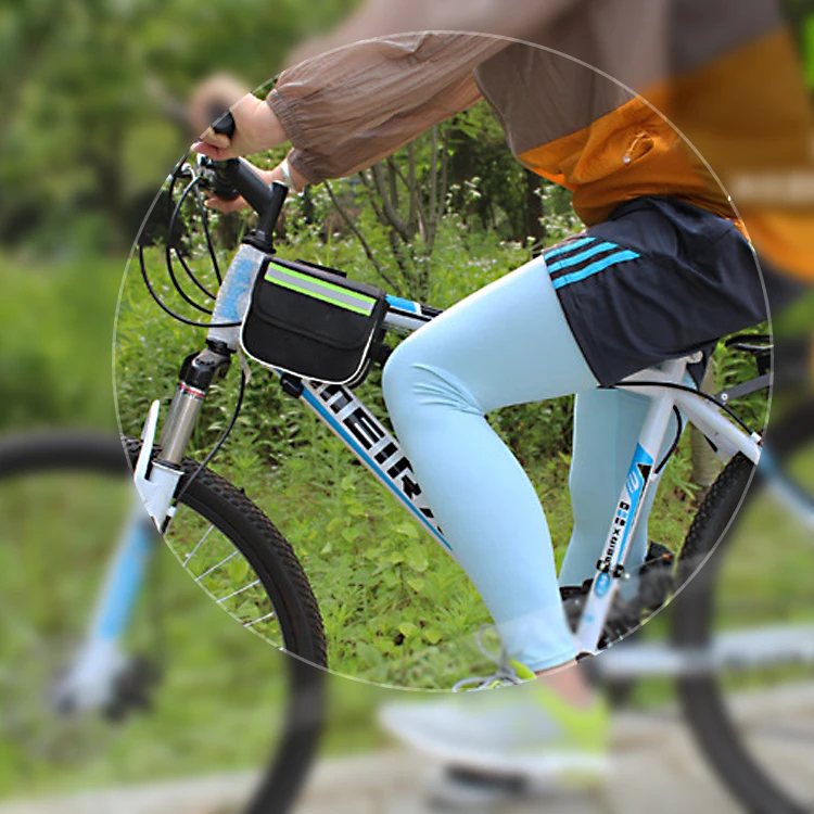 FS1LTB WOSAWE велосипедные гетры для мужчин и женщин MTB велосипедные леггинсы солнцезащитный крем для бега пешего туризма Баскетбол Футбол гетры - Цвет: FS1LTB