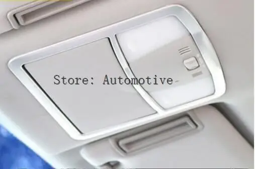 

ABS Matte Interior Roof Front Reading Light Lamp Cover Trim for Nissan Armada Patrol Y62 2010-18/ QX56 2011-13/ QX80 2013-2016