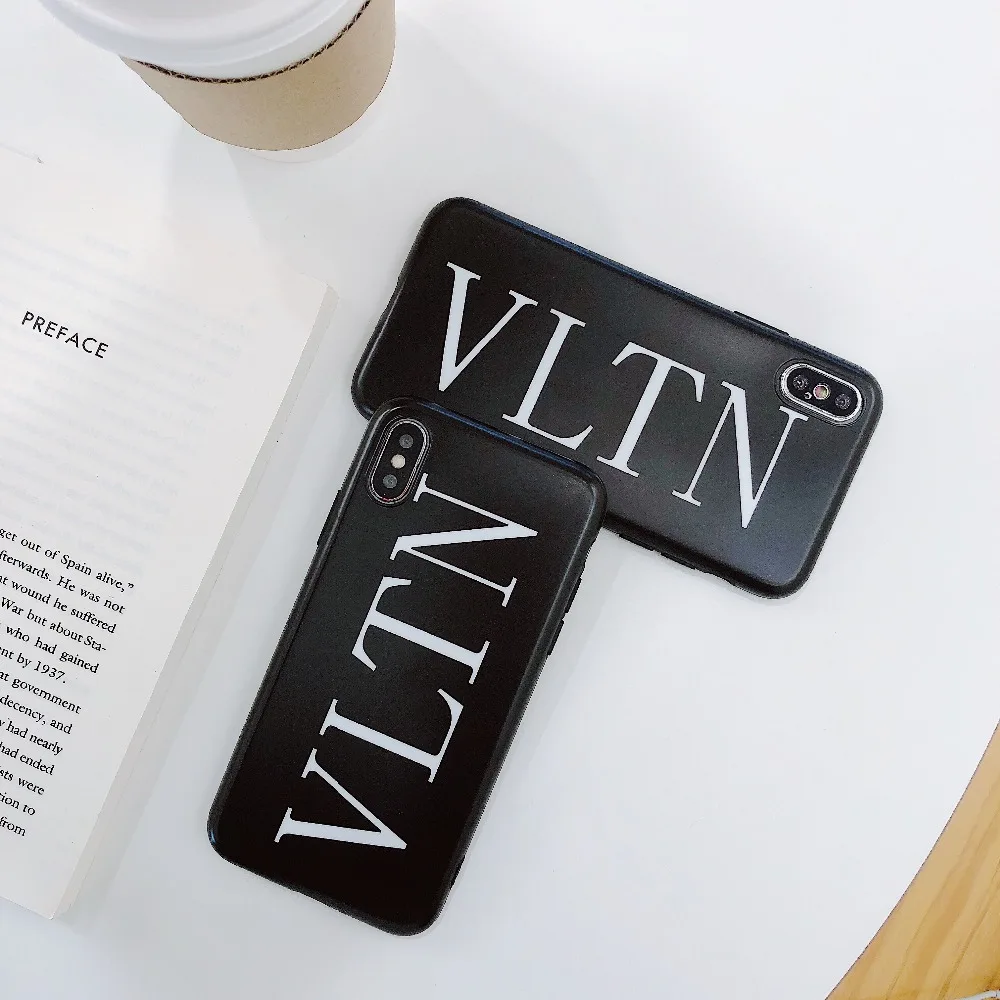 Italy street Fashion Luxury Valentino Matte Soft Silicone Phone Case for iphone 6 S plus 7 7plus 8 8plus X XS XR MAX Capa Coque |