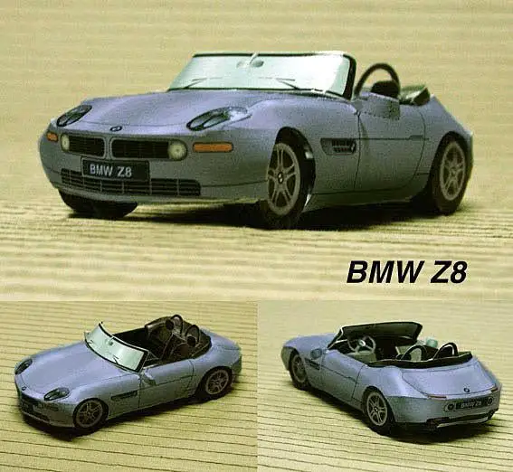 Z8 Автомобильная 3D бумажная модель DIY Yizhi ручная трехмерная оригами