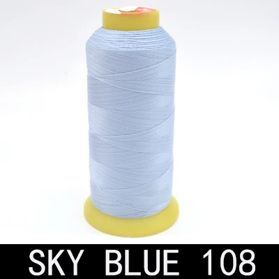 Blue 108 Бренд высокого качества 800 м 300D/3 высокопрочная нить для швейной машины тонкие кожаные шторы из парусины аксессуары для одежды DIY - Color: Blue 108