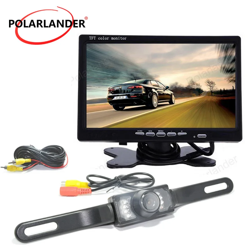 HD 7-дюймовый ЖК-дисплей Автомобильный Монитор резервная камера заднего вида