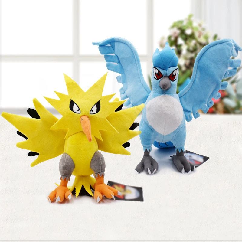 2 стиля 22-28 см Articuno Zapdos мягкая плюшевая игрушка pp чучело из хлопка мультфильм Peluche куклы подарок для детей Дети