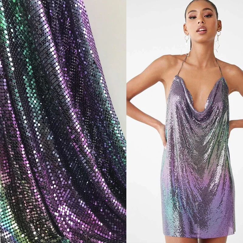 60X18 дюймов красная Переливающаяся ткань с металлическими пайетками