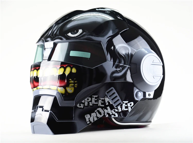 And iron man Personality high-end motorcycle helmet retro the off-road giant ash | Автомобили и мотоциклы