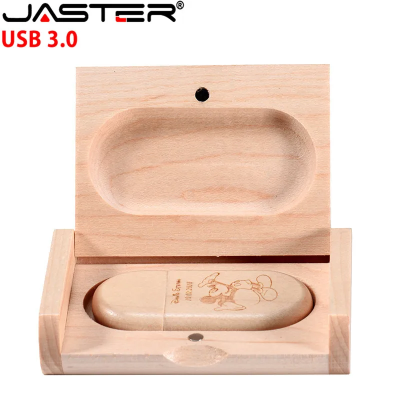 JASTER деревянный 2-в-1 сменный интерфейс USB 3,0 PC и Android USB флеш-накопитель 4 Гб до 128 ГБ Пользовательский логотип