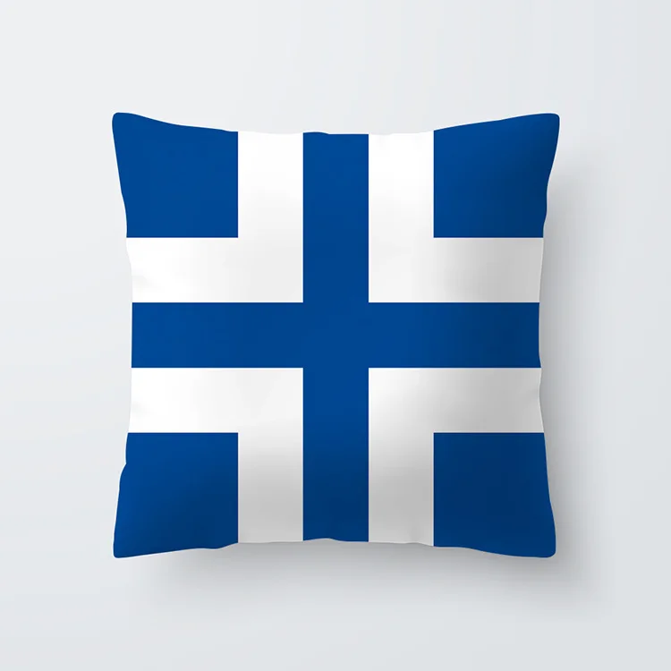 022 Наволочка на подушку, наволочка Housse coussin 45*45, Наволочка на подушку с геометрическим рисунком, синяя наволочка из полиэстера, наволочки на диванную подушку 40556-1 - Цвет: 022
