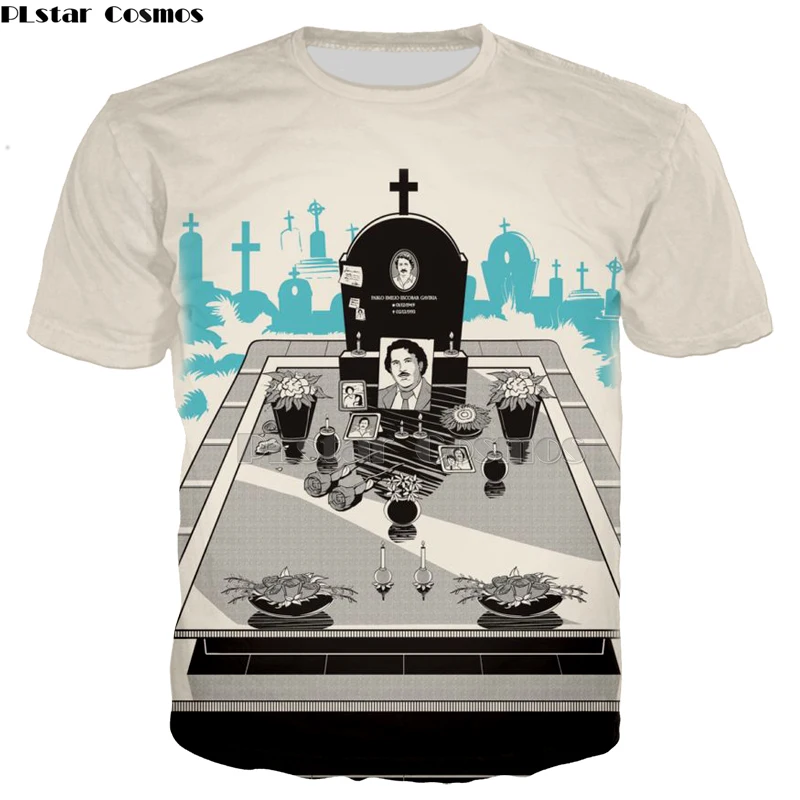 PLstar Cosmos Narcos Pablo Escobar Narcos bullet черные толстовки мафия хип-хоп мужские футболки Harajuku Streetwear-6