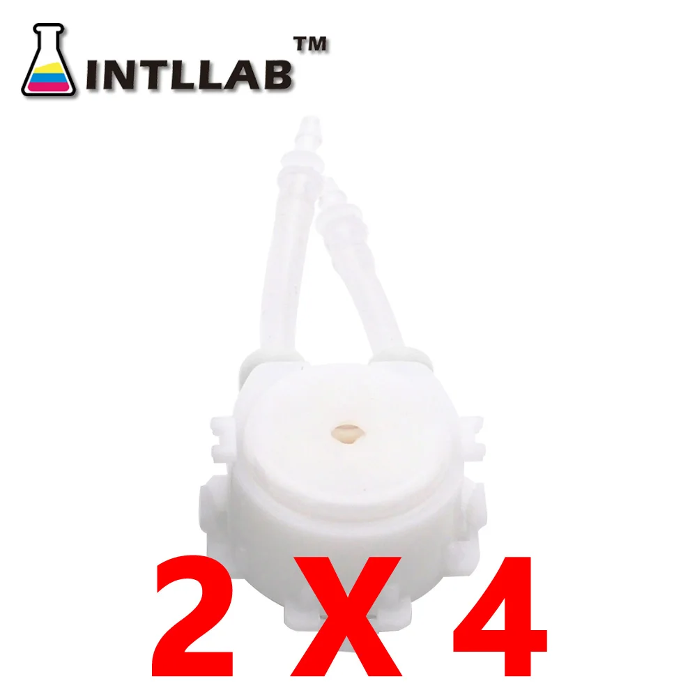 INTLLAB 12 В DC DIY перистальтический насос дозирующий насос для аквариума лаборатория аналитический - Напряжение: PUMP HEAD 2X4