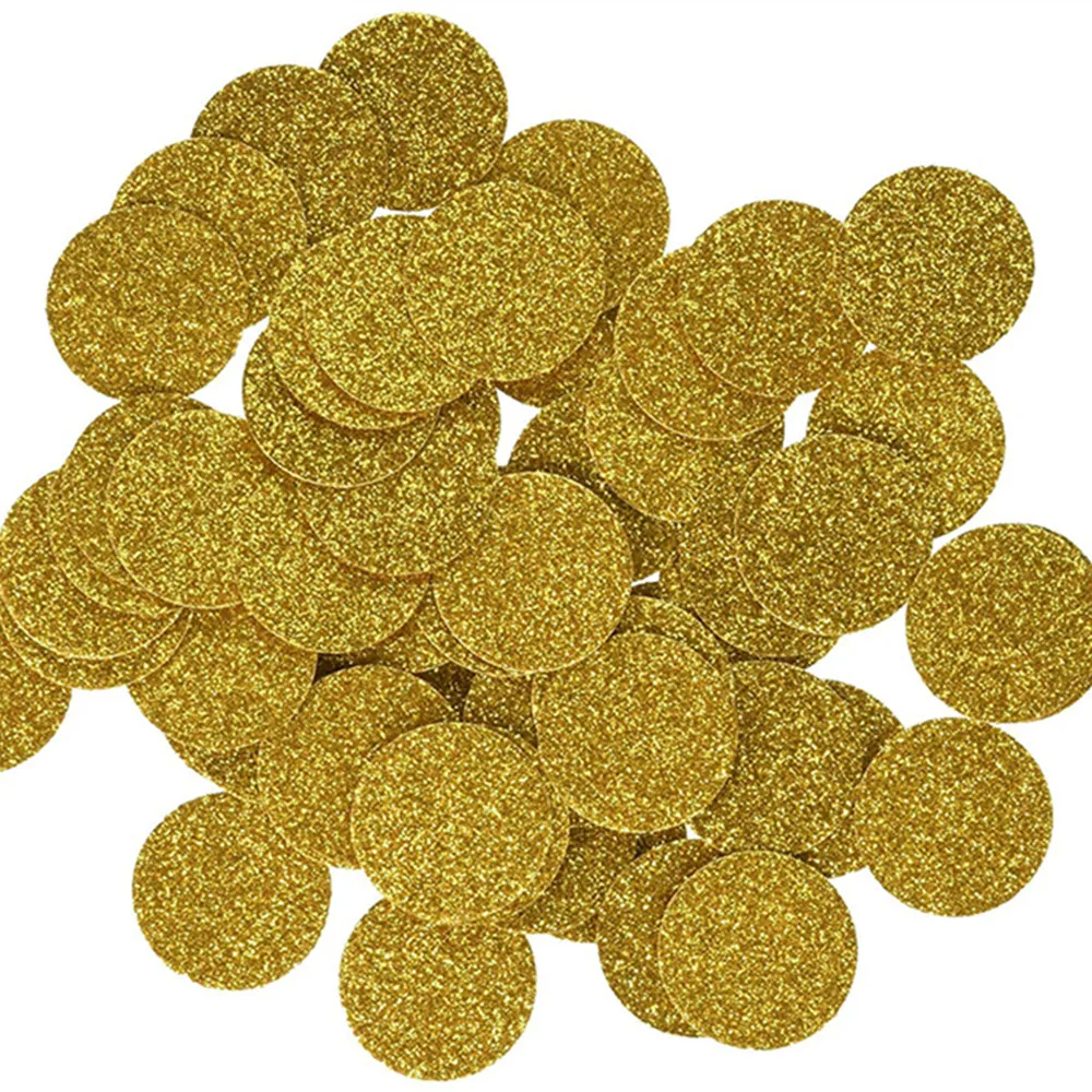 100Pcs 3cm Star Confetti Sprinkles Metallic Gold Party Dots Crown Baby Shower Wedding Engagement Decorations | Дом и сад
