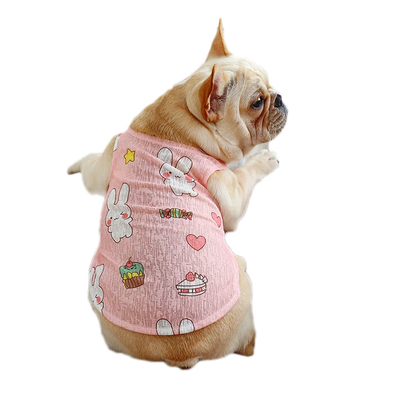 Воздухопроницаемая сетчатая рубашка для собак одежда летний охлаждающий жилет