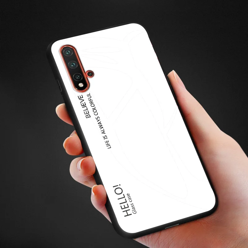 Роскошный чехол для huawei nova 5 Coque модный градиентный Тонкий телефона из
