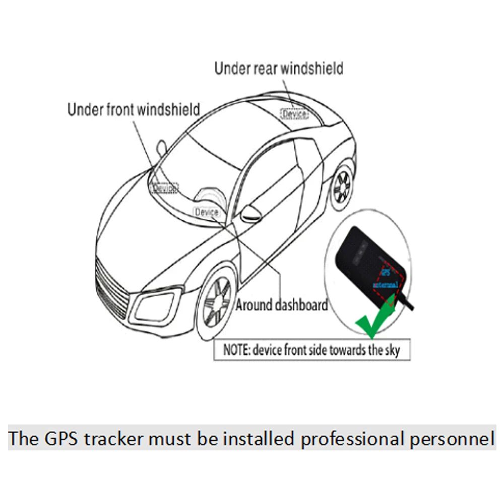 Podofo Автомобильный gps трекер TK110 автомобильный трекер gps локатор отслеживание в реальном времени для автомобилей мотоциклов положение автомобиля-Стайлинг