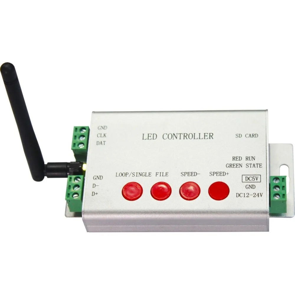 Контроллер led wifi 1 порт управления 2048 пикселей DMX512 контроллер поддержка WS2812 и т. Д.
