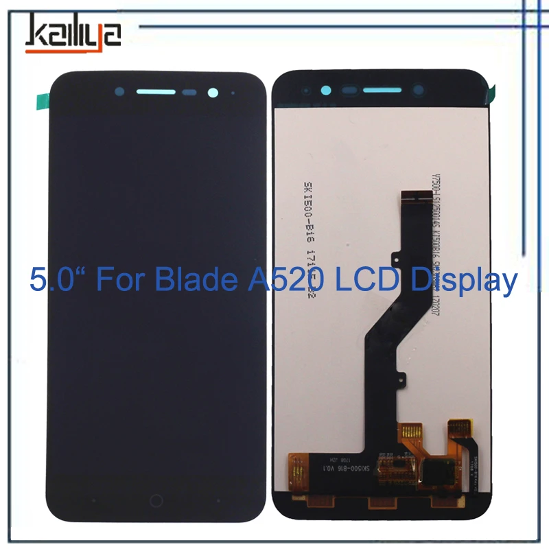 Для ZTE Blade A520 сенсорный экран + ЖК-дисплей дигитайзер смартфон Замена Черный 5