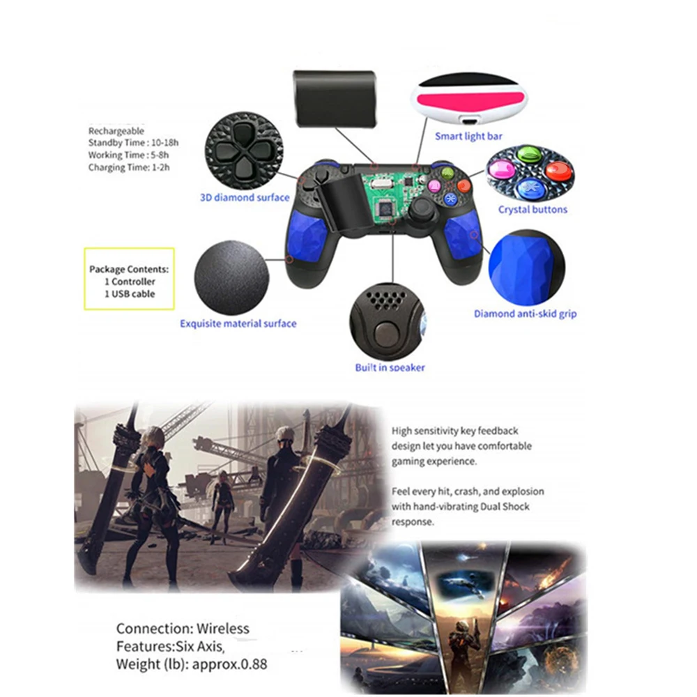 Для беспроводного контроллера Sony PlayStation 4 зарядное устройство Подставка