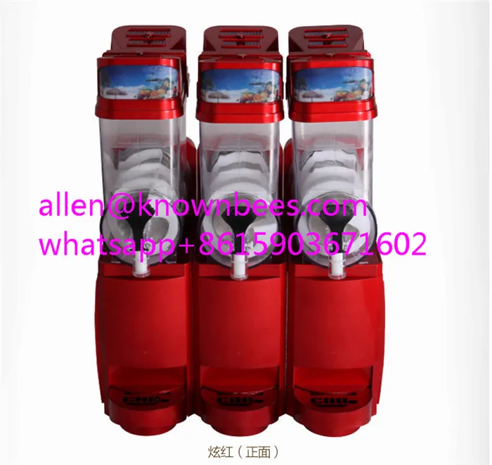 

3 tanks 45L slush maker dispenser machine with double customs taxes price