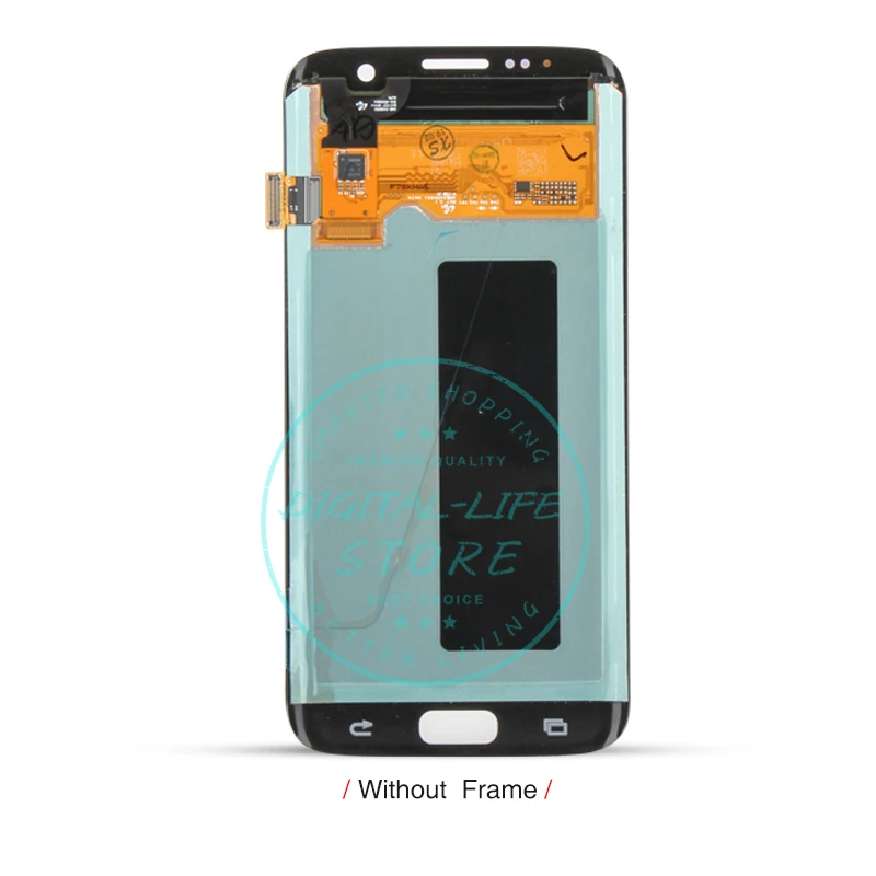 ЖК дисплей для Samsung Galaxy S7 edge сенсорный экран дигитайзер в сборе G935F замена ремонт