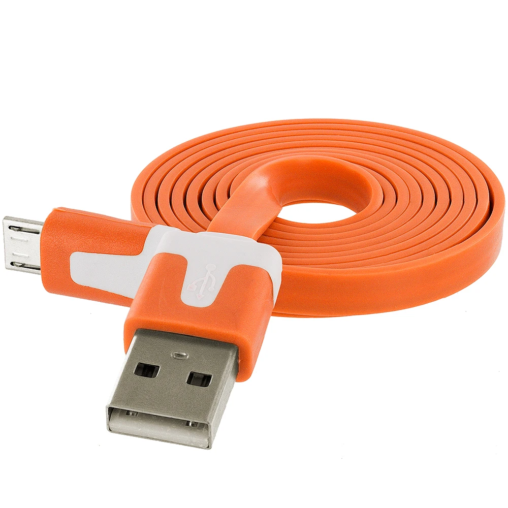 100 шт./партия плоский аксессуар для лапши пачки Micro USB кабель передачи данных шнур 3