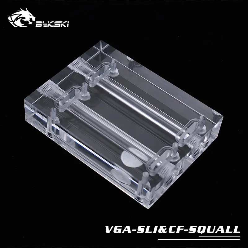 Bykski VGA-SLI& CF-SQUALL VGA блок водяного охлаждения SLI/Crossfire модуль мостовое соединение для двух или трех видеокарт