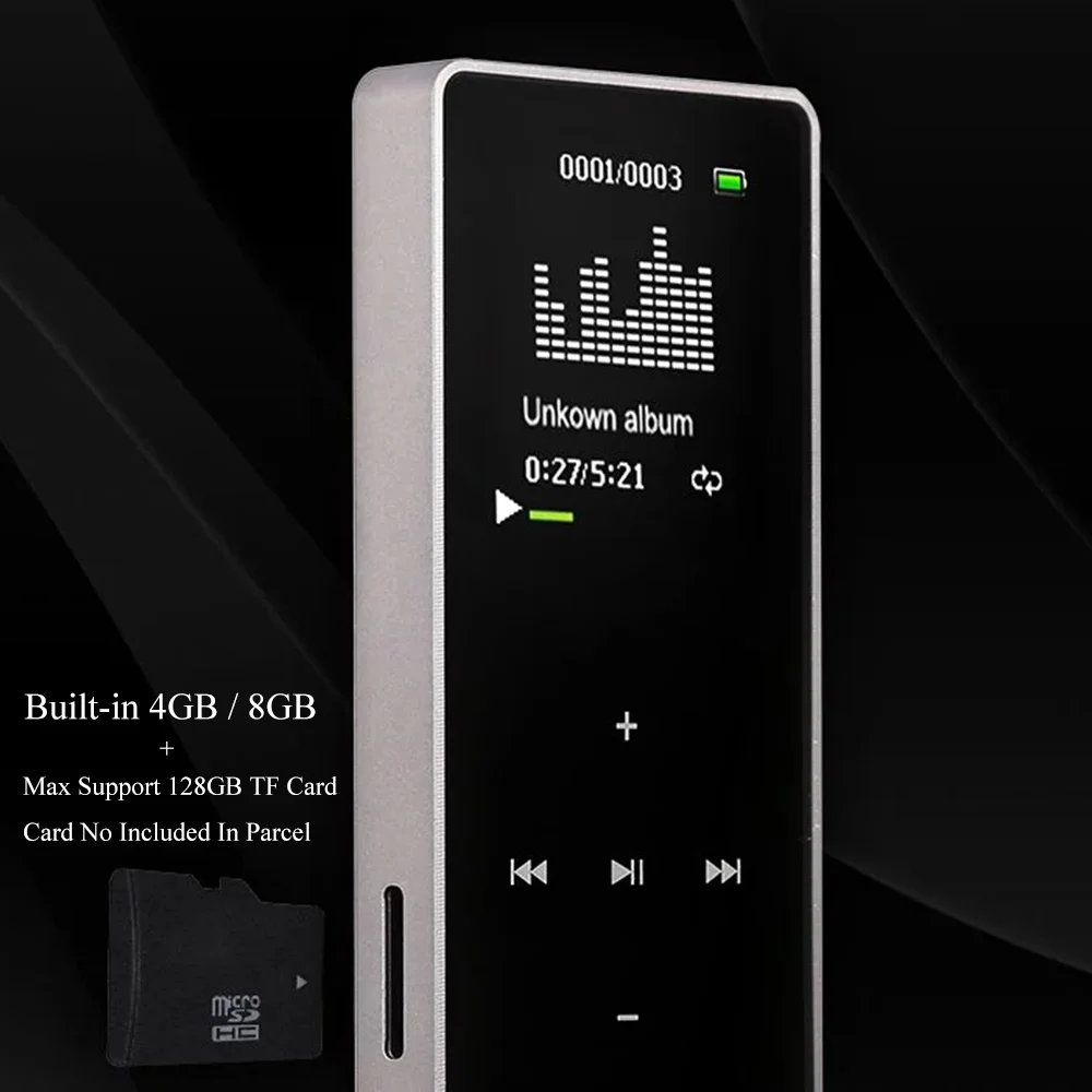 HOMEBARL 3th 4th Minishutoff сенсорный экран кнопки mp4 плееры видео музыка fm-радио 4 ГБ 8 ГБ HIFI MP4 плеер(поддержка 128 Гб расширения