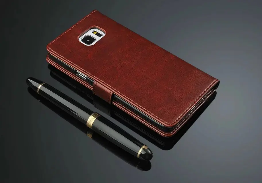 Чехол-книжка с бумажником и подставкой кожаный чехол для Samsung Galaxy S8 Plus/Galaxy Grand DUOS