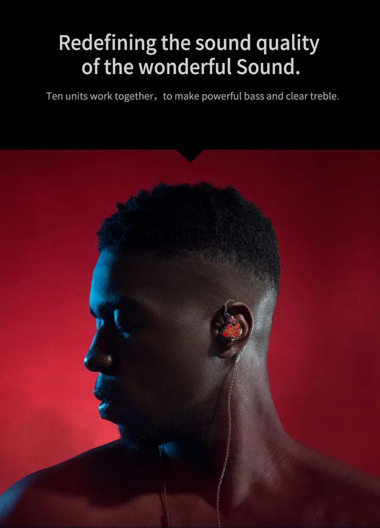 KZ ZS10 наушники вкладыши 10 драйвер блок HIFI DJ с микрофоном Бег Спорт стерео гарнитура 3,5 мм Штекер кабель X6 ZST ZSN AS16 PRO
