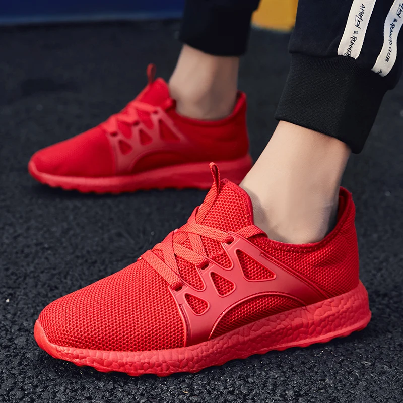 Мужские кроссовки из дышащего сетчатого материала дышащие Прогулочные Лидер