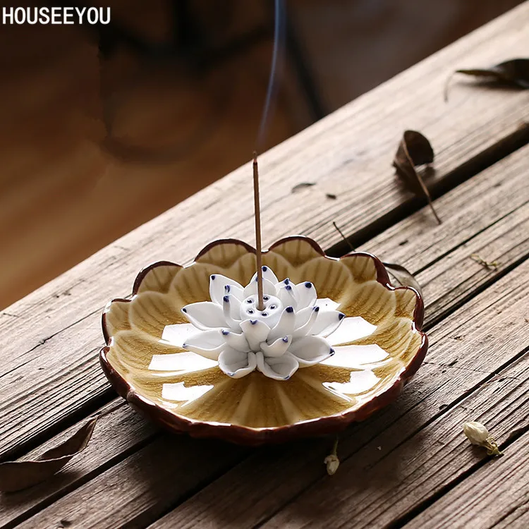 Керамический Лотос для ароматических палочек держатель домашнего декора | Дом и