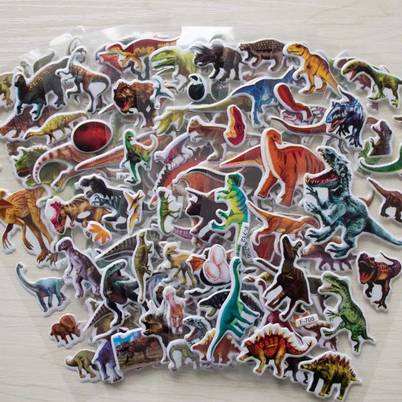 Realistic dinosaur 6 шт. японского Аниме Chibi Maruko-chan наклейки Канцтовары Post-It записная книжка бумага для скрапбукинга кавайный дневник наклейки Chi-bi Maruko - Цвет: Realistic dinosaur