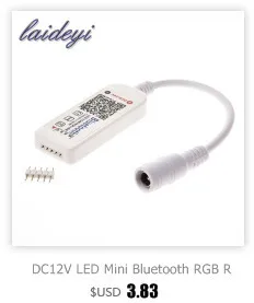 LAIDEYI DC 12 В Мини светодиодный RGB контроллер 4 канала Bluetooth RGBW светодиодный контроллер IOS/Android приложение для RGB светодиодный светильник