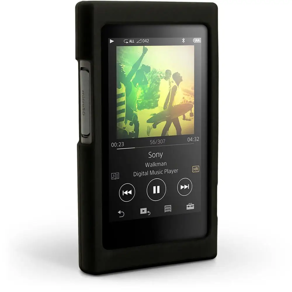 Black Управлением верблюда для sony Walkman A45 A46 A47 чехол, мягкий силиконовый чехол для sony NW-A40 A35 A36 A37 A35HN A36HN A37HN - Цвет: Black