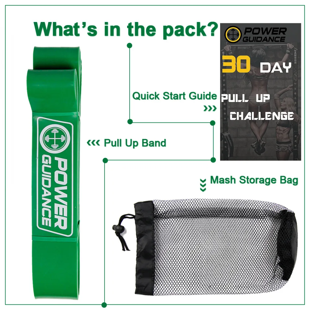 

Pull Up Assist Bands A Set of 2-Stretch Resistance Mobility Band-Perfect for Body Stretching, Powerlifting, Resistance Training