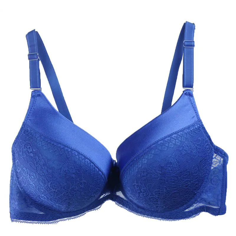 UIECOE для женщин кружево бюстгальтер хлопок Цветочный Bralette белье Женский Push Up