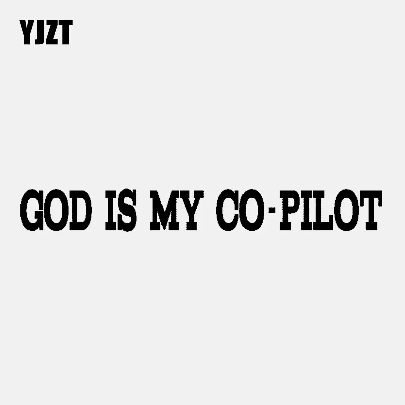 YJZT 16 5 см * 2 GOD IS MY CO-PILOT Наклейка Виниловая пленка для оклеивания автомобилей