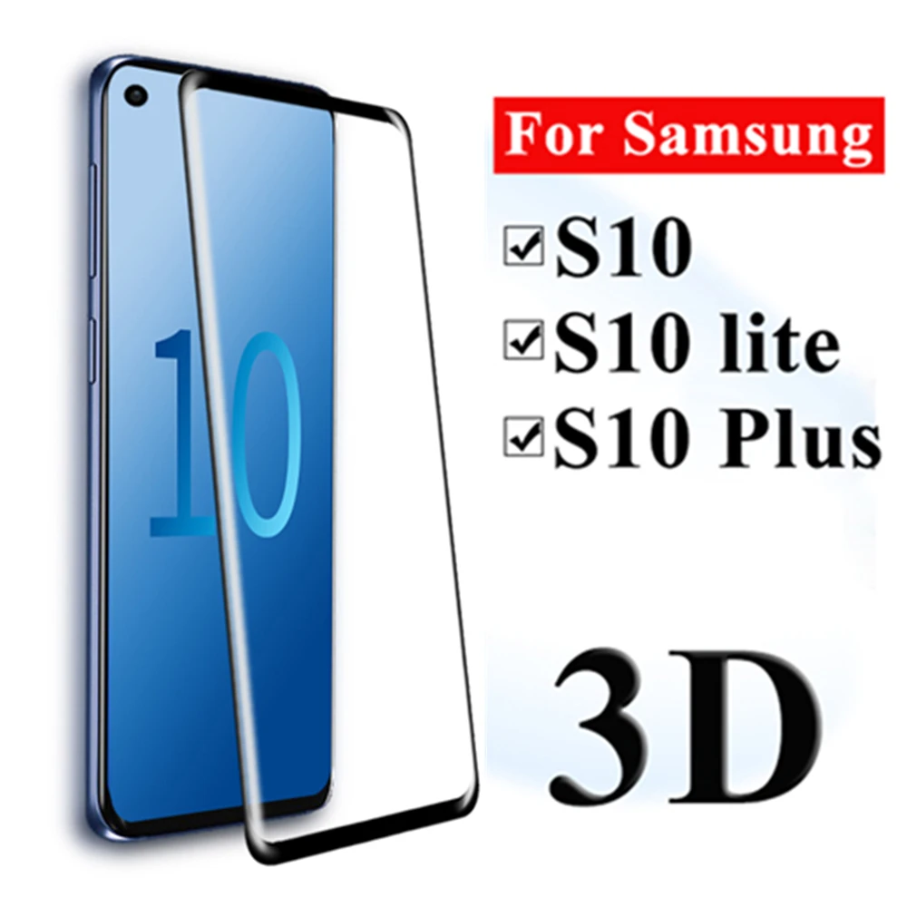 10 шт./лот 3D полное покрытие закаленное стекло протектор экрана для samsung S10 lite e plus M10