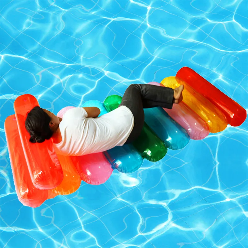 190 см гигантский Радужный шезлонг надувной бассейн поплавок летняя воздушная