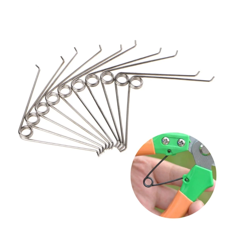 

10Pcs V Shape Steel Compression Spring Gardening Scissors Accessories Tool