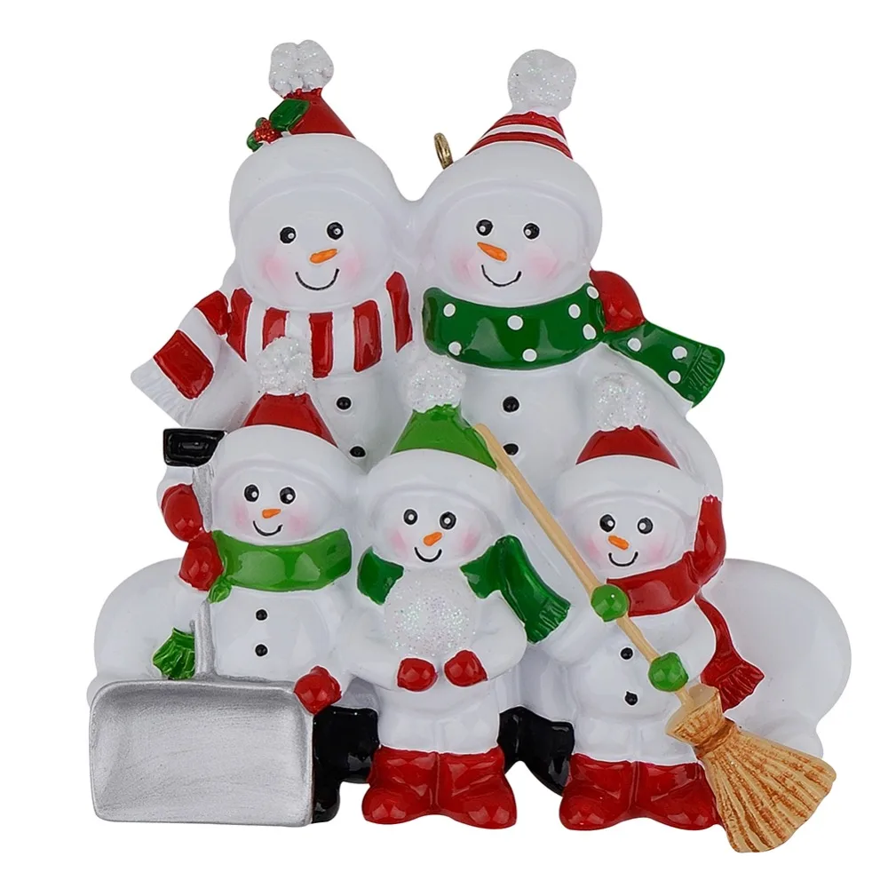 Снеговик из смолы новогодняя игрушка с селфи-палкой 3 Polyresin елочные украшения персонализированные подарки домой украшение праздника