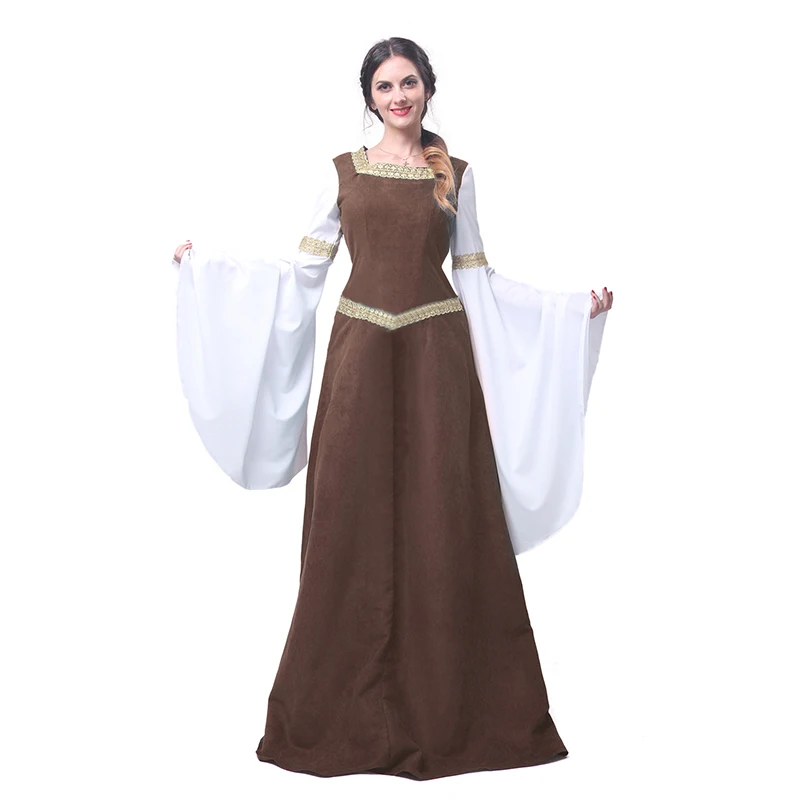 ROLECOS женская Европейская ретро одежда Ренессанс средневековый Готический