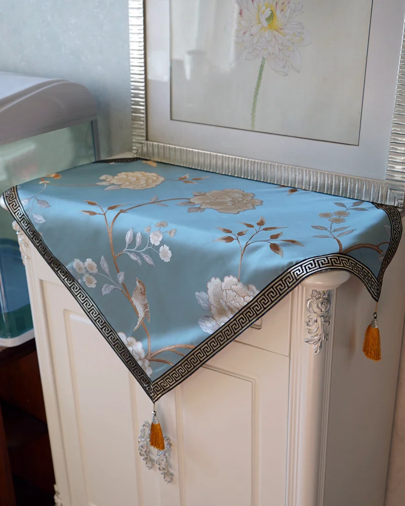 Маджонг покрытие скатерти роскошный цветок вышивка свадебная комната диван