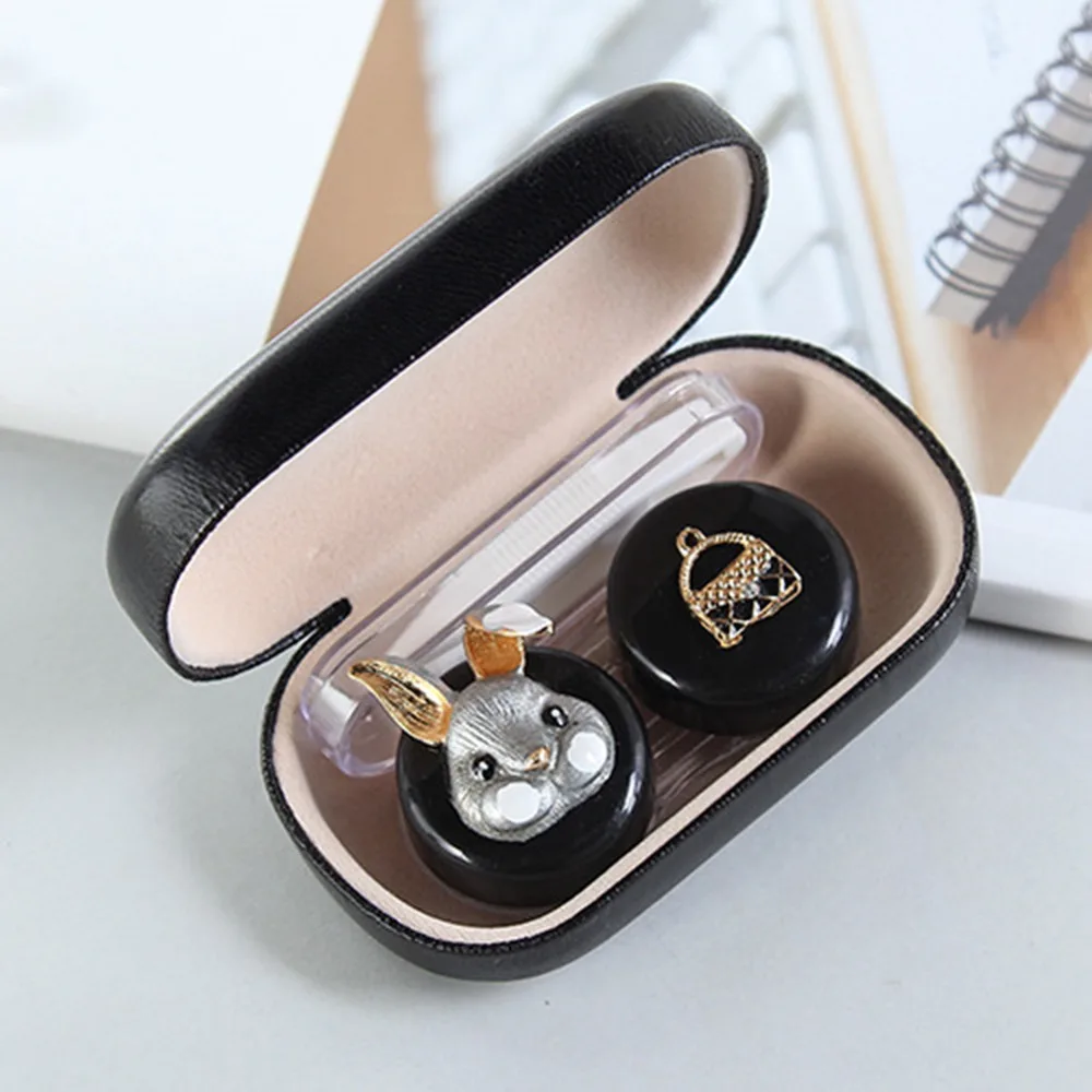 Чехол для контактных линз стеклянный контейнер женский милый Контейнер