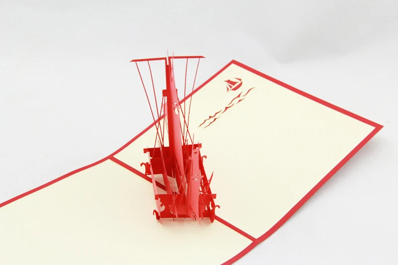 Гладкая поздравительная открытка/3D карта kirigami/открытки ручной работы подарок