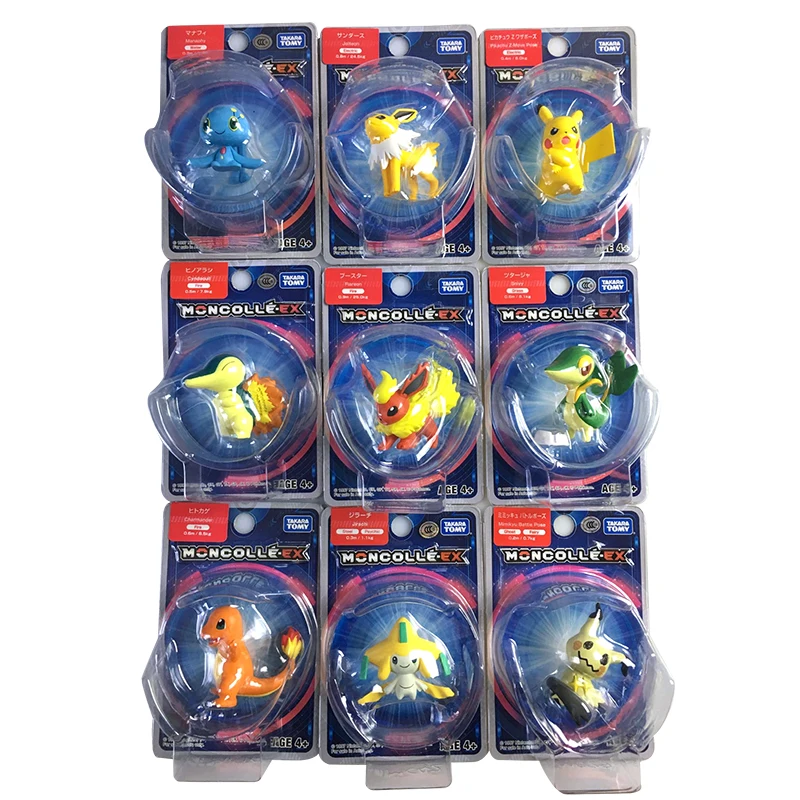 Takara Tomy Pokemon Moncolle EX Sun Moon коллекция игрушек 4 см фигурки различных персонажей